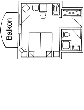 Grundriss 27 qm Wohnung