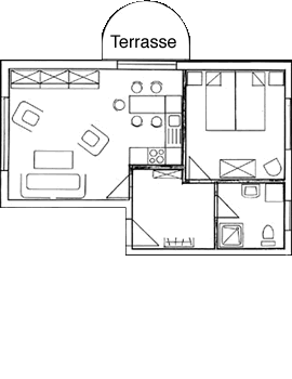 Grundriss 51 qm Wohnung
